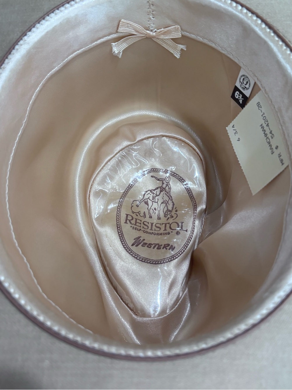 Vintage RESISTOL RANCHMAN cowboy hat - Picture 6 of 7